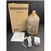 Image 7 : Glass Ultrasonic Aromatherapy Diffuser (120ml) 7-Color Changing LED Lights & Wood Base - New!