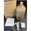 Image 8 : Glass Ultrasonic Aromatherapy Diffuser (120ml) 7-Color Changing LED Lights & Wood Base - New!
