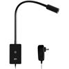 Image 1 : Enuotek Flexible LED Wall-Mount Reading Light/Bedside Light w/ USB Charging Base; Touch Control; New