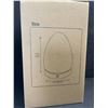 Image 12 : Red Light Therapy Lamp for Sleep/Stylish Modern Egg Lamp With Wood Base Design & Remote - New!