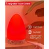 Image 6 : Red Light Therapy Lamp for Sleep/Stylish Modern Egg Lamp With Wood Base Design & Remote - New!