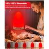 Image 8 : Red Light Therapy Lamp for Sleep/Stylish Modern Egg Lamp With Wood Base Design & Remote - New!