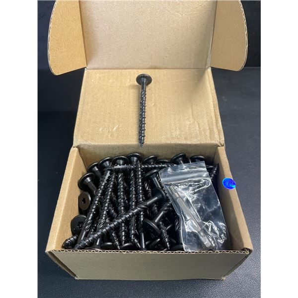 100PC Box of 2-7/8" #14 Heavy-Duty Wood Screws - Star Drive with Included Star Bit - New!