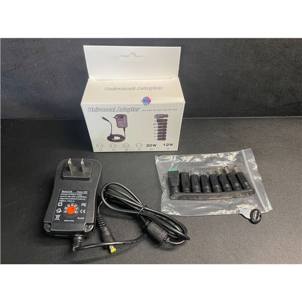 30W Universal Power Adapter/Laptop Charger Set - Various Size Adapters Included - Brand New