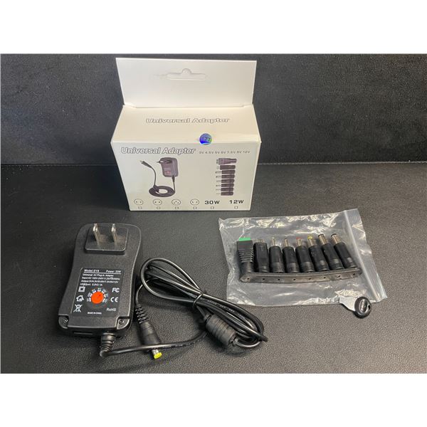 30W Universal Power Adapter/Laptop Charger Set - Various Size Adapters Included - Brand New