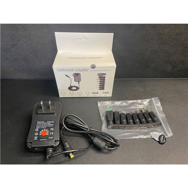 30W Universal Power Adapter/Laptop Charger Set - Various Size Adapters Included - Brand New