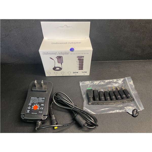 30W Universal Power Adapter/Laptop Charger Set - Various Size Adapters Included - Brand New