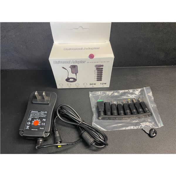 30W Universal Power Adapter/Laptop Charger Set - Various Size Adapters Included - Brand New