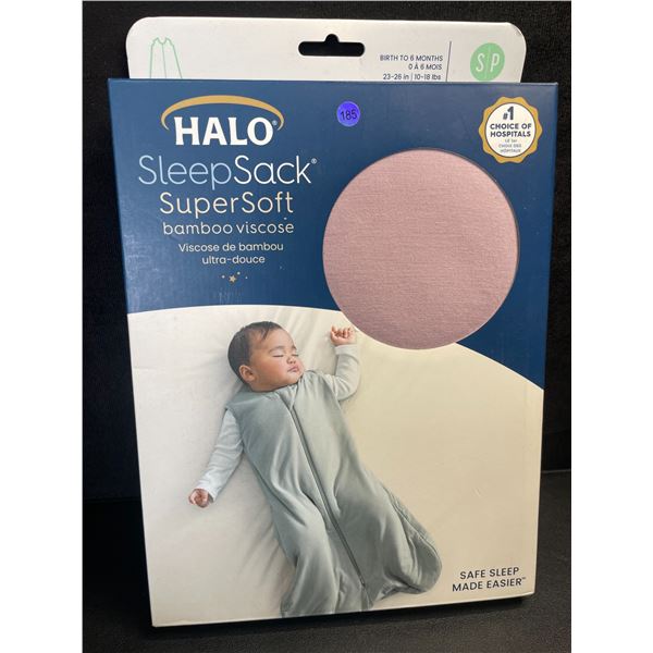 HALO SuperSoft Bamboo Baby Sleep Sack (Size S - Fits 0 to 6 Months) TOG 1.5 - New Sealed