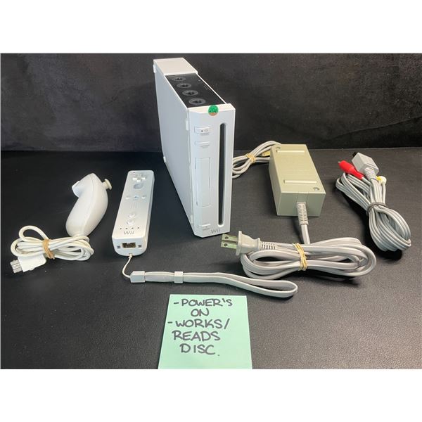 Nintendo Wii Console with Cords/Controller (Used) Tested - Powers On/Works/Reads Discs!