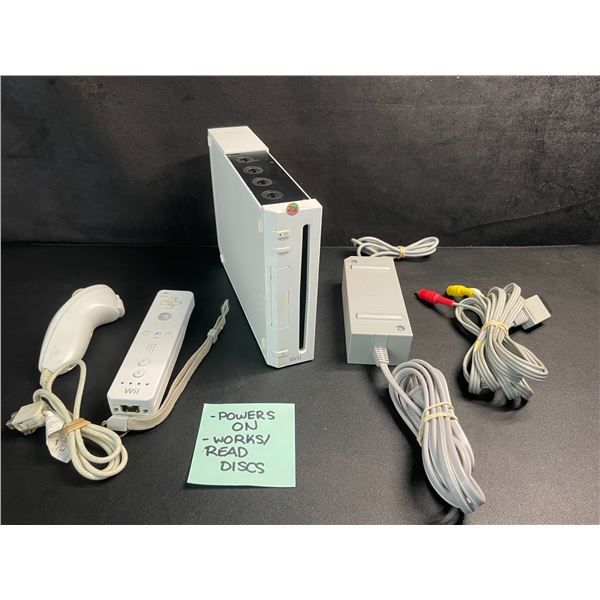 Nintendo Wii Console with Cords/Controller (Used) Tested - Powers On/Works/Reads Discs!