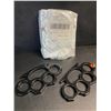 Image 1 : 2-Pack Black Self-Defence Rings - New