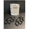Image 1 : 2-Pack Black Self-Defence Rings - New