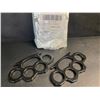 Image 2 : 2-Pack Black Self-Defence Rings - New