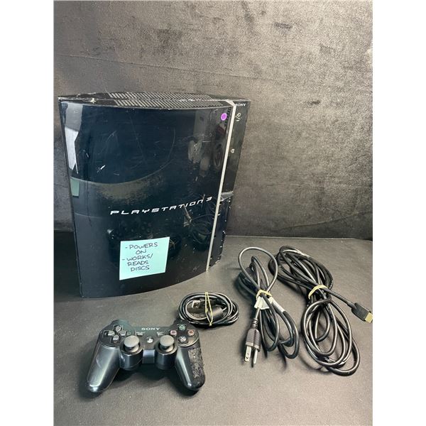 Playstation 3 Original Console with Cords/Controller (Used) Tested - Powers On/Works/Reads Discs!