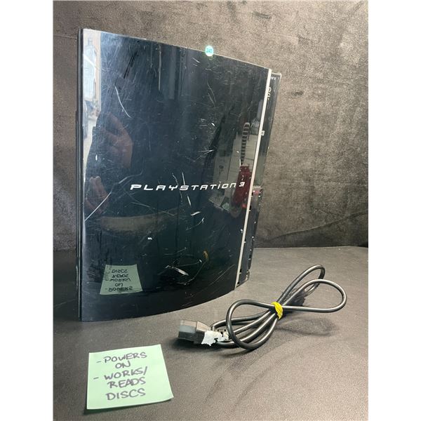 Playstation 3 Original Console with Power Cord (Used) Tested - Powers On/Works/Reads Discs!