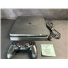 Image 1 : PS4/Playstation 4 Slim Console w/ Power Cord & Controller (Used) Tested - Powers On/Works/Reads Disc