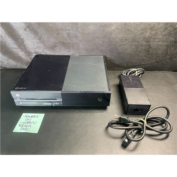 Xbox One Console with Power Cord (Used) Tested - Powers On/Works/Reads Discs!