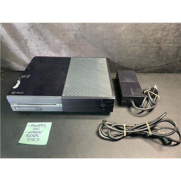 Xbox One Console with Power Cord (Used) Tested - Powers On/Works/Reads Discs!
