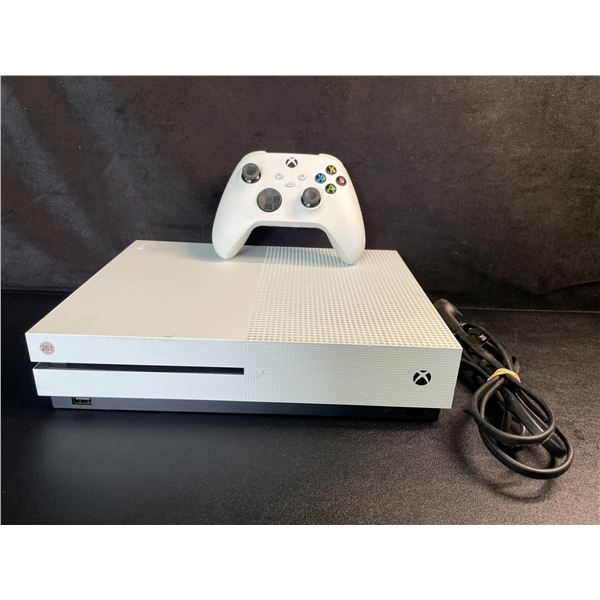 Xbox One S Console with Power Cord & Controller (Used) Tested - Powers On/Works/Reads Discs!