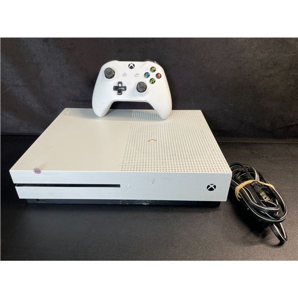 Xbox One S Console with Power Cord & Controller (Used) Tested - Powers On/Works/Reads Discs!