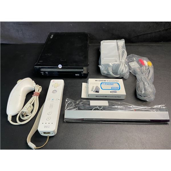 Nintendo Wii Console with All Cords/Controllers (Used) Tested - Powers On/Works/Reads Discs!