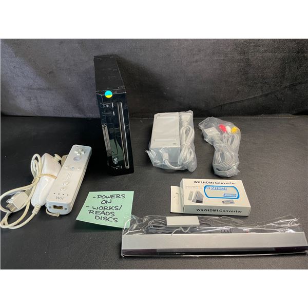 Nintendo Wii Console with All Cords/Controllers (Used) Tested - Powers On/Works/Reads Discs!