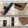 Image 3 : Sofa Armrest Side Table for Couch - Rustic Wood Design; Adjustable Height, 360° Swivel - NEW!