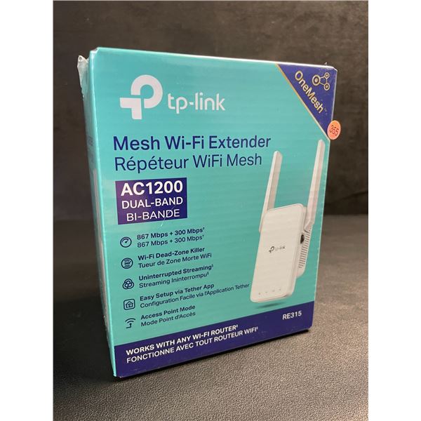 TP-Link AC1200 Mesh Wi-Fi Extender/WiFi Booster - Works with Any WiFi Router - New Sealed!