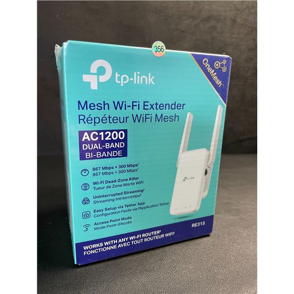 TP-Link AC1200 Mesh Wi-Fi Extender/WiFi Booster - Works with Any WiFi Router - New Sealed!