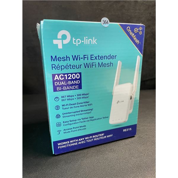 TP-Link AC1200 Mesh Wi-Fi Extender/WiFi Booster - Works with Any WiFi Router - New Sealed!