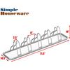 Image 3 : 70" Large 5-Compartment Bicycle Floor Rack/Bike Storage Stand - Holds 5 Bikes - New!