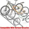 Image 4 : 70" Large 5-Compartment Bicycle Floor Rack/Bike Storage Stand - Holds 5 Bikes - New!