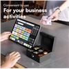 Image 5 : Metal Cash Box/Locking Money Storage Box with 2 Keys - 6-Inch Size (Black) New Sealed