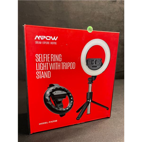 MPOW Selfie Ring Light with Tripod Stand and Phone Holder (Model: PA213B) - Brand New