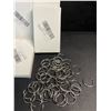 Image 2 : 6 Boxes of Key Rings/Split Metal Keychain Rings (50pcs Per Box) 1" Size - New