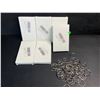 Image 1 : 6 Boxes of Key Rings/Split Metal Keychain Rings (50pcs Per Box) 1" Size - New