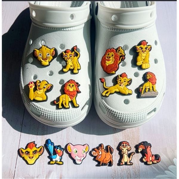 3 Packs of The Lion King Characters Croc Shoe Charms/Croc "Jibbitz" Charms - New