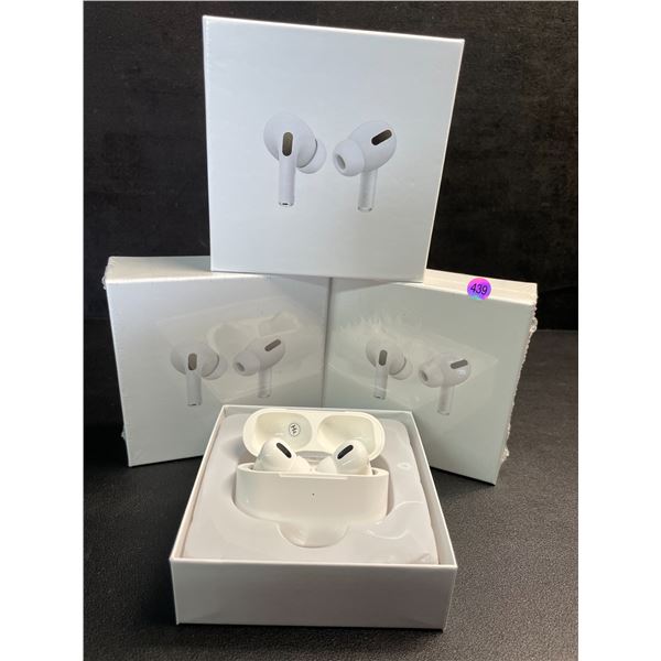 Lot of 3 Air-Pod Style Wireless Earbuds with Charging Cases - New Sealed!