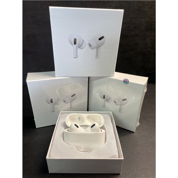 Lot of 3 Air-Pod Style Wireless Earbuds with Charging Cases - New Sealed!