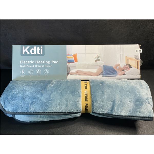 King Size Electric Body Heating Pad for Pain Relief (24" x 32") Fast Heating, Ultra-Soft (Blue) New!
