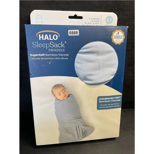 HALO SuperSoft Bamboo Baby SleepSack Swaddle (Size S - Fits 3 to 6 Months) TOG 2.0 - New Sealed