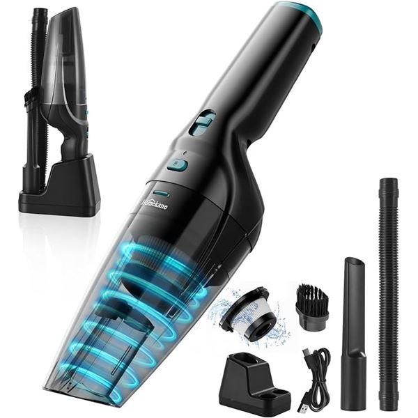 Handheld Cordless Vacuum Cleaner/Car Vacuum with Charging Dock; 9500Pa Strong Suction - New!