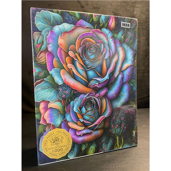 1000PC Rosa De Febrero Colorful Rose Jigsaw Puzzle for Adults - New Sealed