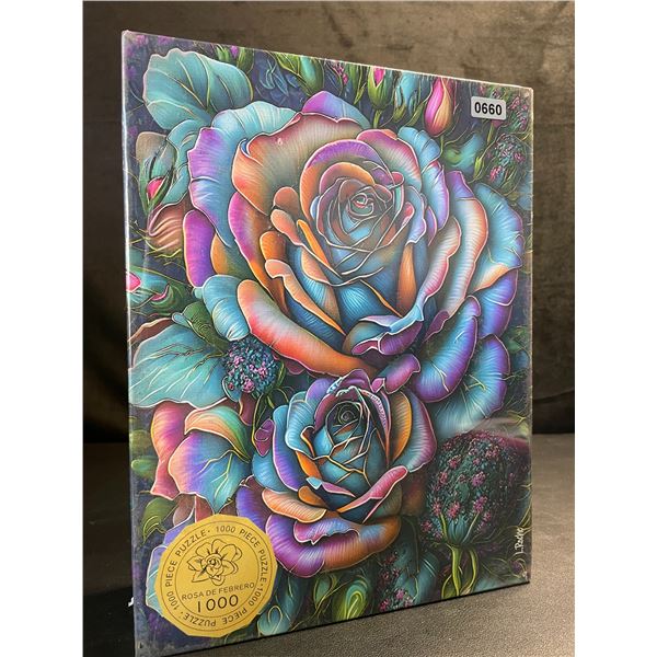 1000PC Rosa De Febrero Colorful Rose Jigsaw Puzzle for Adults - New Sealed