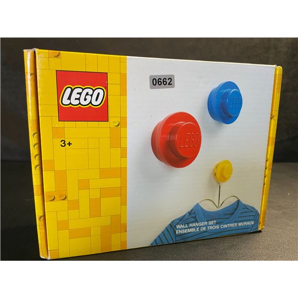 LEGO 3PC Wall Hanger Set - Cute Home/Room Decor Wall Hooks - New