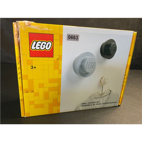 LEGO 3PC Wall Hanger Set - Cute Home/Room Decor Wall Hooks - New