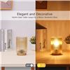 Image 2 : Cordless Glass Table Lamp (Battery Operated) with Timer & LED Bulb - Brand New