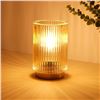Image 1 : Cordless Glass Table Lamp (Battery Operated) with Timer & LED Bulb - Brand New