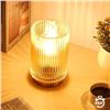 Image 6 : Cordless Glass Table Lamp (Battery Operated) with Timer & LED Bulb - Brand New